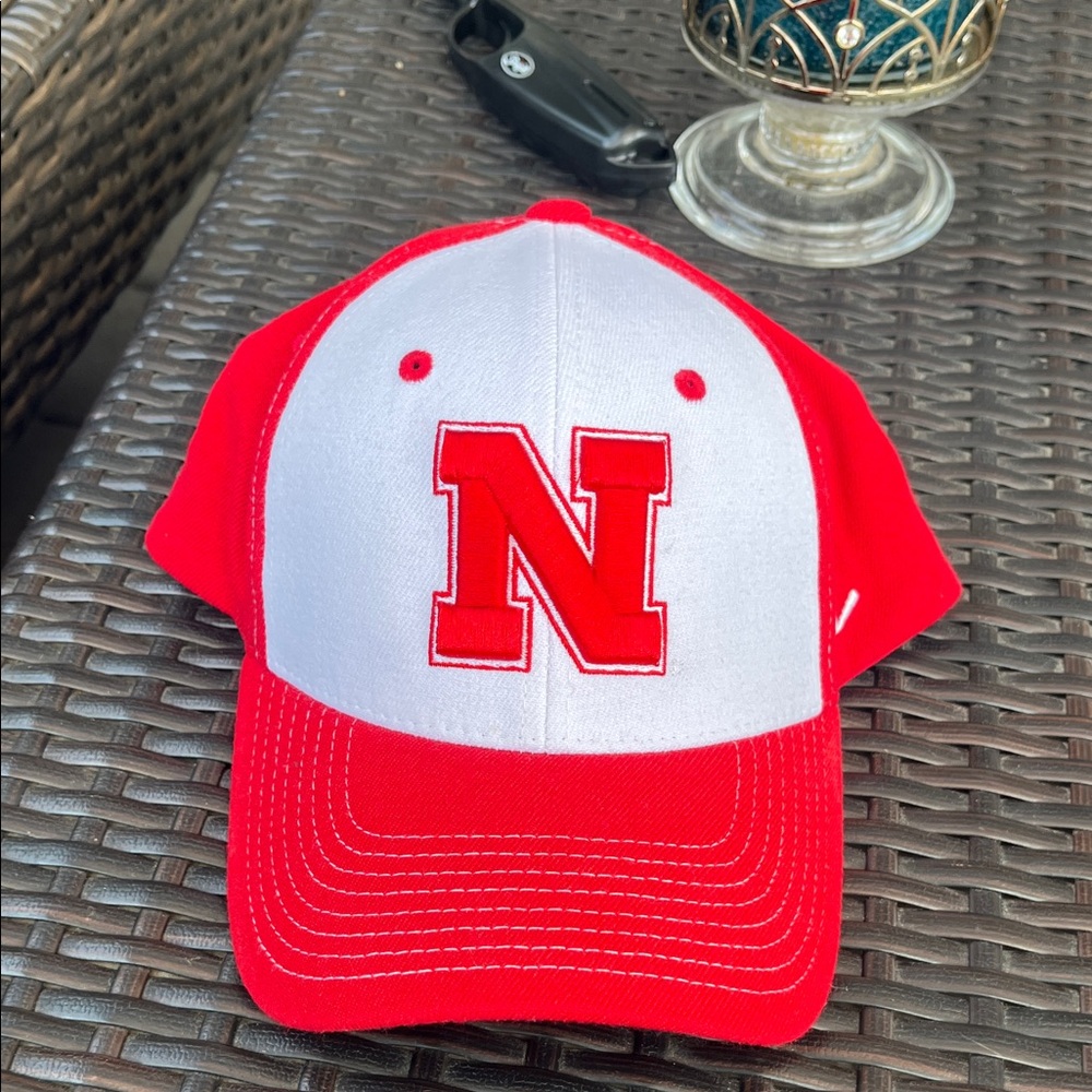 Corn Huskers Zephyr Red and White Hat